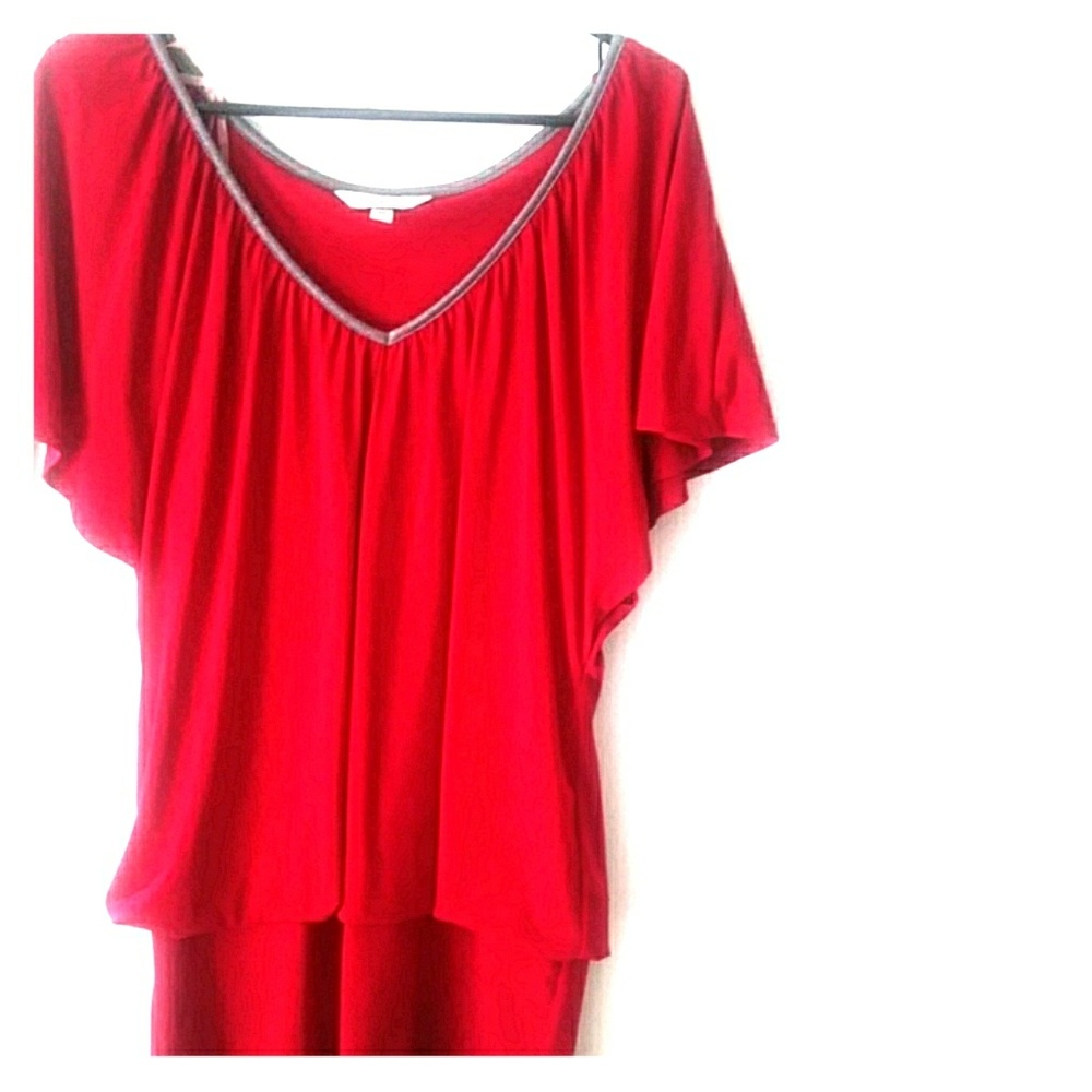 Apple red colored dress